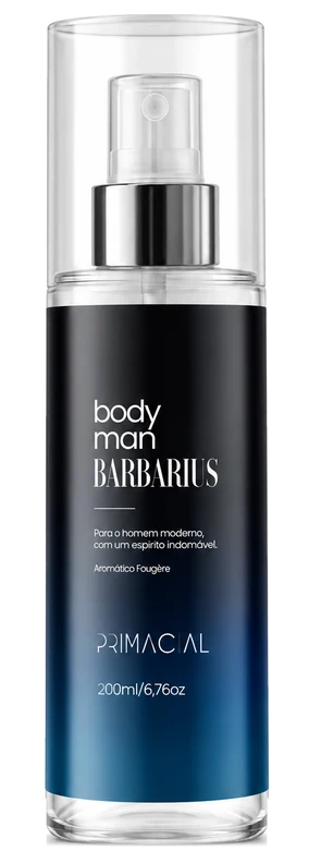 Frasco do Body Splash Bodyman Barbarius, 200 ml
